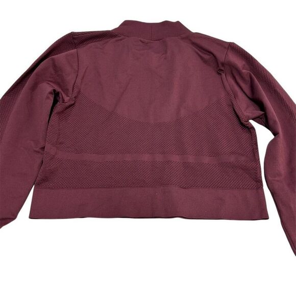 Zella Women's Purple Mock Neck Long Sleeve Crop Workout Top Size M - Picture 8 of 13